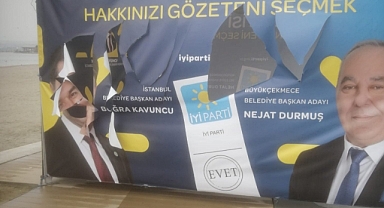 Buğra Kavuncu, Büyükçekmece'de İYİ Parti Çadırına Saldıranlara Tepki Gösterdi: Bu Mücadeleyi Onurlu Bir Şekilde Yürütün
