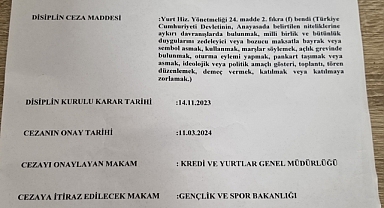 Eskişehir Hızırbey KYK Yurdunda Bir Öğrenci, 'Filistin İçin Namaz Kılacağız' Mesajına İsrail Bayrağı Attığı İçin Yurttan Atıldı