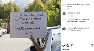 'Filistin'e Sahip Çıkmak İçin İnsan Olmak Yeterli' Paylaşımı Yapan Hamza Turan Ayberk, MOSSAD'a Casusluk Yapmaktan Gözaltına Alındı