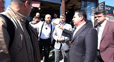 İYİ Parti Bodrum Belediye Başkan Adayı Raşit Emir Süer ile CHP'li Bodrum Belediye Başkanı Ahmet Aras Arasında Tartışma