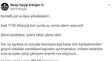 Oy Kullanma İşlemi Sona Erdi: Siyasilerden Sandıklara Sahip Çıkma Mesajı