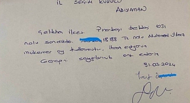 Seçimlerde Usulsüzlükler Devam Ediyor: Adıyaman'da İki Kez Oy Kullandığı Tespit Edilen Sandık Görevlisine Tutanak Tutuldu