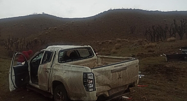 Siirt'te Enerji Şirketine Ait Kamyonet Devrildi: 3 Yaralı