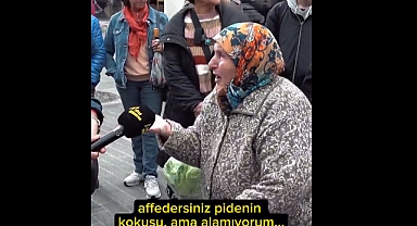 Sokak Röportajına Konuşan 84 Yaşındaki Yaşlı Kadın: Mis Gibi Geliyor Pidenin Kokusu Ama Alamıyorum