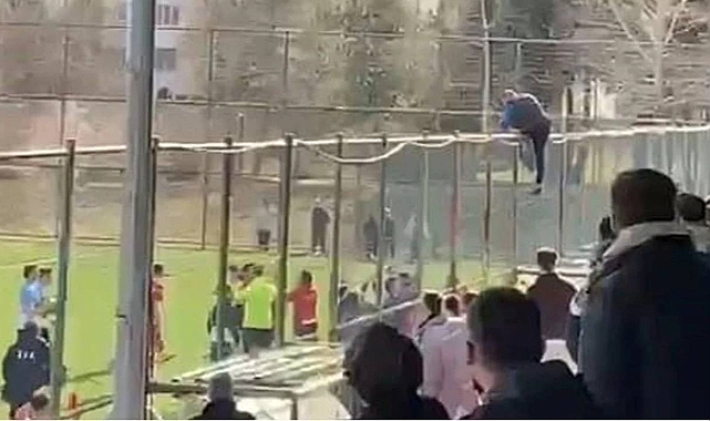 Tokat'ta Cezalı Antrenör Engel Tanımadı: Tel Örgüleri Aşarak Sahaya Girdi