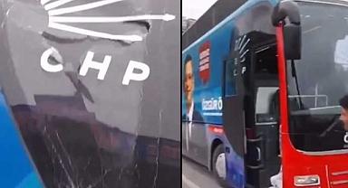 Trabzon'da CHP Otobüsüne Taşlı Saldırı: Saldırgan Sesten Rahatsız Olduğunu Öne Sürdü