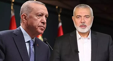AKP'li Cumhurbaşkanı Erdoğan'dan Hamas Elebaşı Haniye'ye Taziye Telefonu