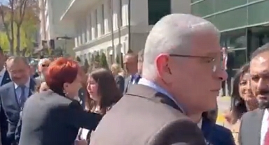 Akşener, YSK'ya Genel Başkan Adaylığını Açıklayan Müsavat Dervişoğlu ile Gitti