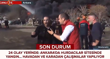 Ankara Hurdacılar Sitesi'ndeki Yangını Suriyelilerin Çıkardığını Söyleyen Mal Sahibinin Konuşması Engellendi 