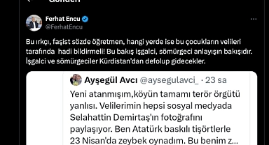 Kürtçüler Bir Türk Öğretmenini Hedef Gösterdi