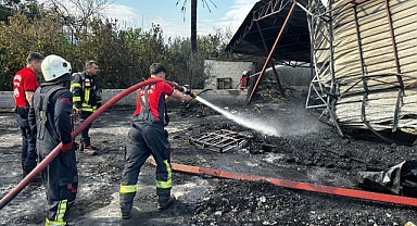 Mersin'de Yangın Paniği