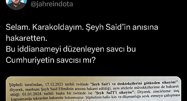 Kürtçü-Mürteci Vatan Haini Şeyh Sait'e Hakaret Karakola Çağrılma Sebebi Oldu: 'Jahrein' İfadeye Çağrıldı