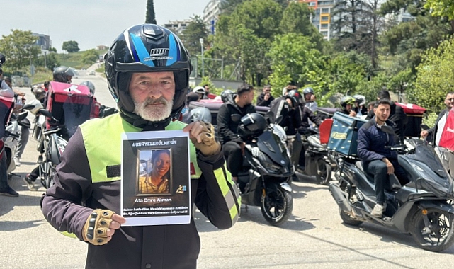 6 Sabıkası Olan Cani Tarafından Öldürülen Ata Emre Akman İçin Motokuryeler Görükle'de Konvoy Yaptı