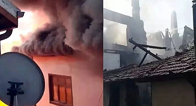 Ankara'nın Beypazarı İlçesinde Yangın Çıktı: 4 Tarihi Ev Kül Oldu