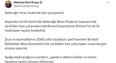 Antalya'da 2 Bin Yıllık Zeus ve Aphrodite Heykelleri Bulundu
