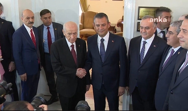 CHP Genel Başkanı Özgür Özel İle Devlet Bahçeli Bir Araya Geldi
