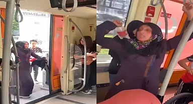 Eskişehir'de Tramvayda Tartıştığı Kişilere Hakaret Ederek Saldıran Suriyeli Kadın Gözaltına Alındı