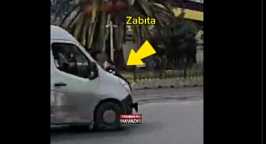 Fatih'te Zabıtalara Saldıran Magandaların Kaçmasına Kaputa Tutunan Zabıta Engel Oldu, Metrelerce Sürüklendi