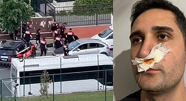 İstanbul'da Dört Maganda Araçta Arama Yapmak İsteyen Polis Memuruna Yumruk ve Şarjörle Saldırdı