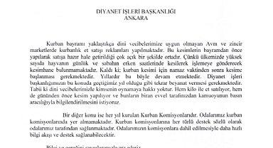 Kasaplardan Diyanet'e 