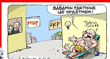 Tuğrul Türkeş'ten Özlenen Tavır: Kendisiyle Dalga Geçen Karikatürü Paylaştı