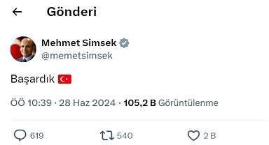 Türkiye Gri Listeden Çıktı: Mehmet Şimşek'ten 'Başardık' Tiviti