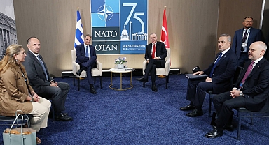 Erdoğan, ABD'de Yunanistan Başbakanı Miçotakis İle Görüştü