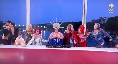 Fransız Rezaletinin Sonu Yok: Son Akşam Yemeği Tablosuna Drag Queen'lerden Oluşan Bir Masa İle Gönderme Yapıldı