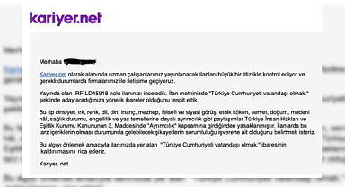 Kariyer.net'in 'T.C Vatandaşı' İbaresi Rahatsızlığı