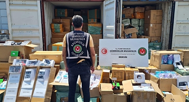 Mersin ve İstanbul'da 521,1 Milyon Liralık Kaçak Eşya Ele Geçirildi