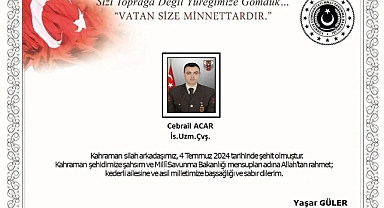 Pençe-Kilit Operasyonu Bölgesinde Kahraman Bir Türk Askeri Şehit Oldu