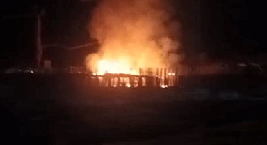 Şırnak'ta Yapımı Süren Hastane İnşaatında Yangın Çıktı