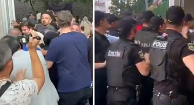 Van'da Kürtçü DEM Parti Binasının Önü Karıştı: Polis Terör Propagandasına İzin Vermedi