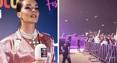 Van Kültür Yolu Festivali'nde Sahne Alan Bengü'ye Kürtçü Faşistlerden 'Ne Mutlu Türk'üm Diyene' Protestosu: Sahneye Pet Şişeler Fırlattılar