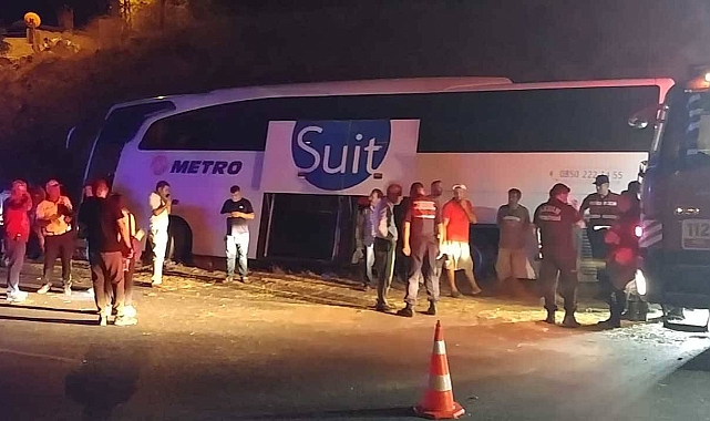 Aydın'da Yolcu Otobüsü Kontrolden Çıktı: 1 Ölü 10 Yaralı