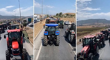 Bir Çiftçi Eylemi de Kahramanmaraş'ta: Traktör Konvoyu Eşliğinde Yol Kapatıldı