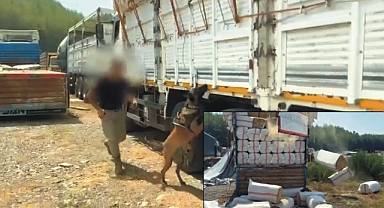 Osmaniye’de Kamyondaki Saman Çuvallarında 57 Kilo 850 Gram Uyuşturucu Madde Bulundu
