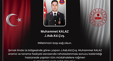 Şırnak'taki Operasyonda Kalp Krizi Geçiren Astsubay Şehit Oldu