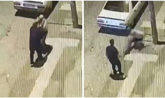 Ankara'da Yolun Karşısına Yavaş Geçtiğini İddia Ettiği Yaşlı Adama Saldıran Maganda Gözaltına Alındı