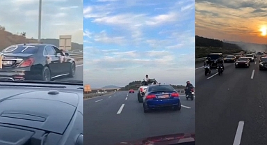 İstanbul'da Magandaların Düğün Konvoyu Terörü: Çakarlı Araçlarla Yolu Kapatıp Drift Yaptılar