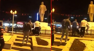 Kırklareli'de Atatürk Heykeline Taşla Saldıran Kadın Gözaltına Alındı