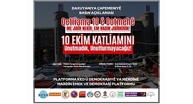 TMMOB Mardin İl Koordinasyon Kurulu, 10 Ekim Anması Adı Altında Kürtçülük Yaptı