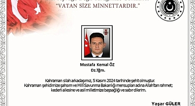1 Askerimiz Eğitim Sırasında Yaşanan Kaza Sonucu Şehit Oldu
