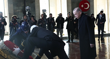 Büyük Türk Başbuğu Mustafa Kemal Atatürk'ün Ebediyete İntikalinin 86. Yılında Devlet Erkânı Anıtkabir'de | AKP'li Erdoğan, Anıtkabir Özel Defterine Yazdı: 'Türkiye Yüzyılı Vizyonu İle...'
