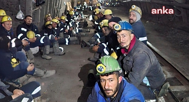 Çayırhan Termik Santrali'nin Özelleştirilmesine Karşı İşçiler Kendilerini Madene Kapattı
