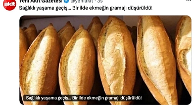 AKP Yüzyılı'nın Medyası | Yandaş Yeni Akit, Ekmeğe Gelen Zam Haberini 'Sağlıklı Yaşama Geçiş' Diyerek Paylaştı