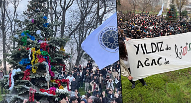 Yıldız Teknik Üniversitesi'nde Mürteci Grup Önce Namaz Kıldı, Sonra Yılbaşı Ağacı Süsleyen Öğrencilere Saldırdı
