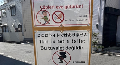 Japonya'da Kürt Göçmenler Nedeniyle Parklara 'Burası Tuvalet Değildir' Uyarısı Konuldu