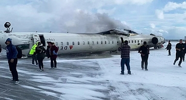 Kanada'da Bir Uçak İniş Esnasında Takla Attı: 8 Kişi Yaralandı