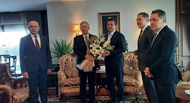 Ekrem İmamoğlu, Mansur Yavaş'ı Ziyaret Etti